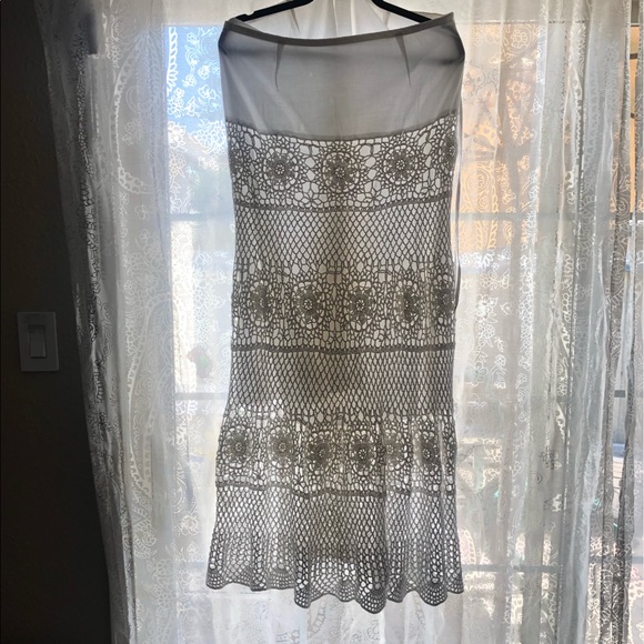 KENAR CROCHET WHITE SKIRT COVER UP SIZE 14 - Picture 2 of 5